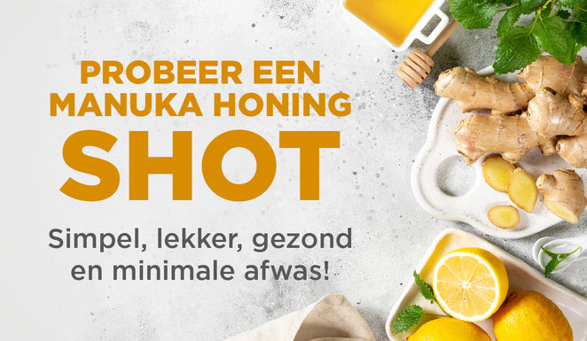 Heb jij al een shot met Manukahoning geprobeerd?
