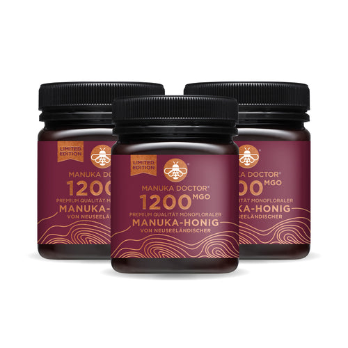 1200 MGO Manuka Honing 250g - Trio Pack