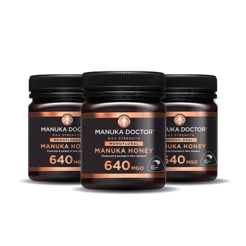 3 x 640 MGO Manuka Honing 250g